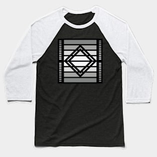 “Dimensional Square” - V.1 Grey - (Geometric Art) (Dimensions) - Doc Labs Baseball T-Shirt